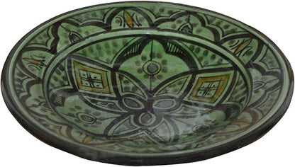 Ceramic Plates Moroccan Handmade Appetizer Tapas Serving Decorative 8 inches Round
