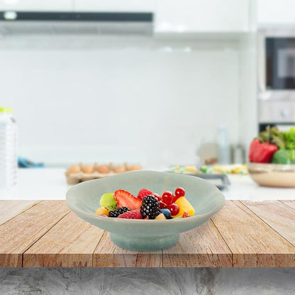 Elegant Pattern Ceramic Plate Dessert Appetizer Serving Smooth Surface for Home Restaurant