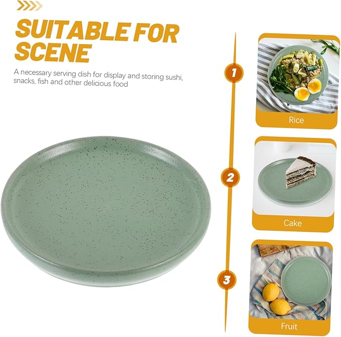 Solid Color Ceramic Snack Plate Appetizer Tray Reusable Restaurant Tableware for Sushi Cold Dishes and Party Catering and Stylish Serving Dish