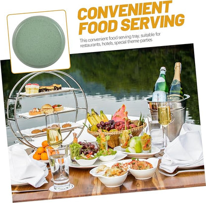 Solid Color Ceramic Snack Plate Appetizer Tray Reusable Restaurant Tableware for Sushi Cold Dishes and Party Catering and Stylish Serving Dish