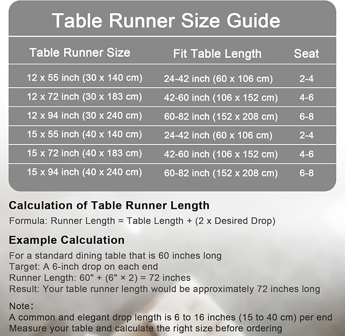 Table Runners 94 Inches Long, Dual-Sided Faux Leather Farmhouse Table Runner Waterproof Heatproof Non-Slip for Living Room Party Home Decor Holiday Decorations(Gray Beige, 12 x 94 Inch)