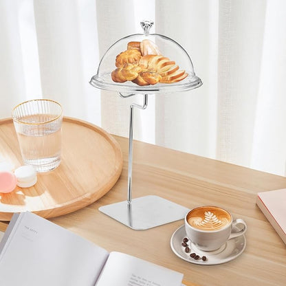 Luxshiny Cake Display Stand Fruit Serving Tray Cover Decorative Stand for Desserts Round Wedding Party Accessory