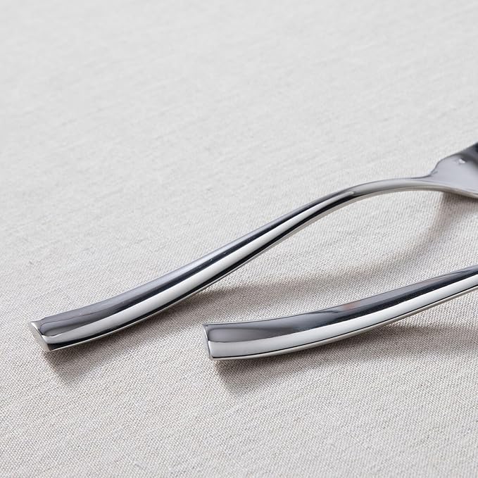 Fortessa Lucca 18/10 Stainless Steel Flatware Serving Fork, 9.7-Inch