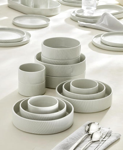 Lenox 898017 Modulus 12-Piece Bowl Set, Vapor