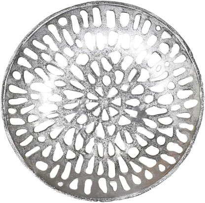 BBH Home's Handmade Silver Novelty Shaped Aluminium Tray 5.51 x 5.51 x 1.37 AMBBVK063AB2020