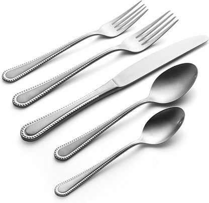 Oneida 896764 Hartwell Vintage Tumbled 42 Piece Flatware Set