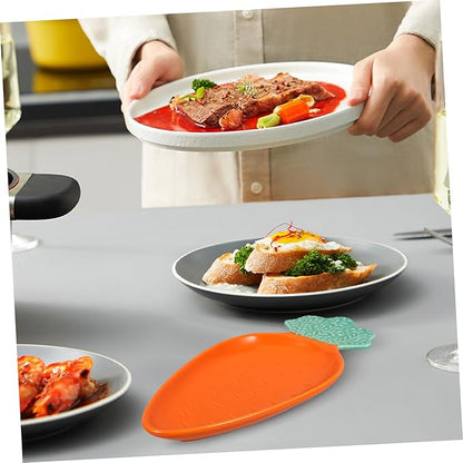 Carrot Shape Sauce Bowl Ceramic Dipping Bowl Plate for Appetizers Sushi Snacks