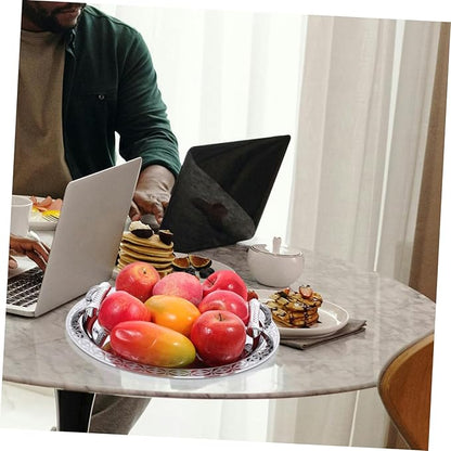 European Style Pattern Tray Serving Dish for Fruits Snacks and Dried Fruits Serving Plate for Gatherings and Parties