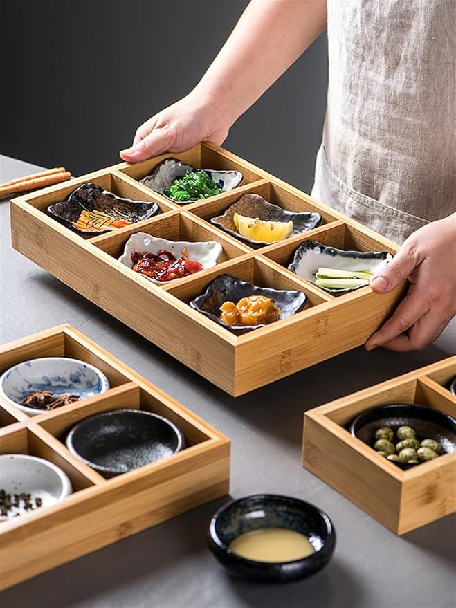 Dipping Bowls Creative Japanese Ceramic Plate Snack Dish Household Tableware Seasoning Plate Dipping Plate Soy Sauce Plate Vinegar Plate Appetizer Bowls(D)