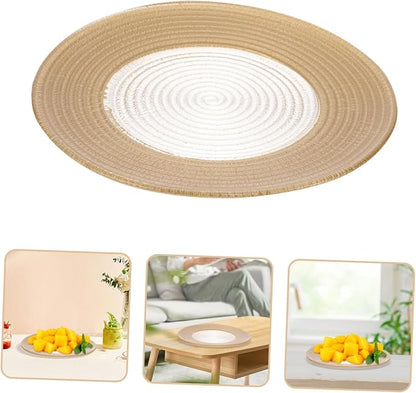 Glass Dish Tray with Rim Elegant Food Serving Plate for Appetizers Salads and Desserts for Home Gatherings and Restaurants Decorative Tableware for Sophisticated Dining