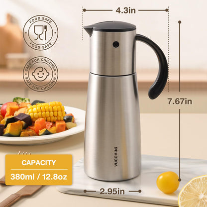 Stainless Steel Olive Oil and Vinegar Dispenser