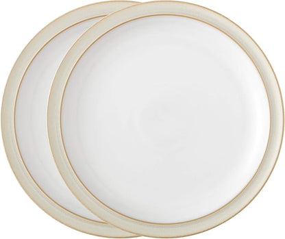 Denby Plate, Stoneware, Cream