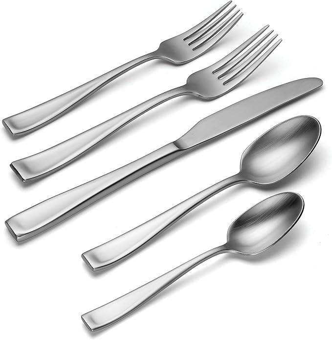 Oneida F118075Al20 Satin Moda 75 Piece Flatware Set