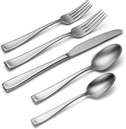 Oneida F118075Al20 Satin Moda 75 Piece Flatware Set