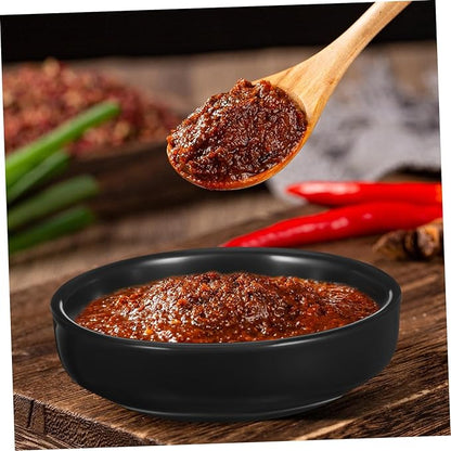 STOBAZA Set of 6 Japanese Style Ceramic Plates Bread Dipping Bowls Asian Chinese Appetizer Dishes for Sushi Sauce Snacks