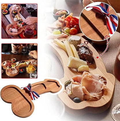 Bachelorette Party Decorations, Wood Hen Aperitif Board Cutlery Tray Bachelorette Party Naughty Plate Fruit Tray Appetizer Plate for Bridal Shower Party Supplies,L