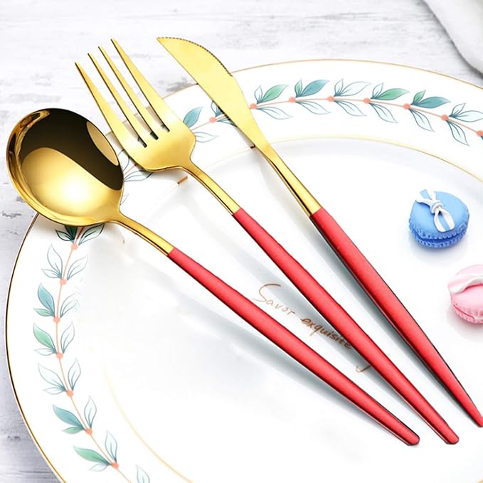 Reusable Utensils Set With Case, Reusable Travel Flatware，Travel Silverware Set With Case ，Reusable Travel Flatware For Home Office School Camping