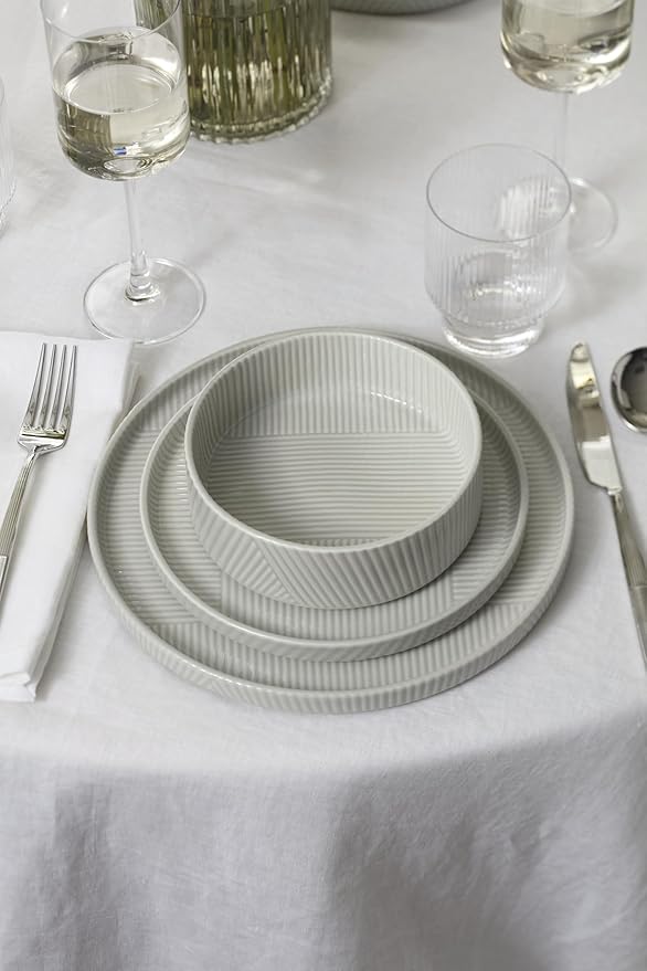 Lenox 899194 Modulus 18-Piece Dinnerware Set, Service For 6