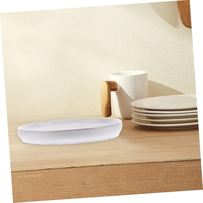 Ceramic Dessert Plate Vintage Style Multi Use Snack Tray for Appetizers Dips and Serving Food Dish for Parties and Daily Use