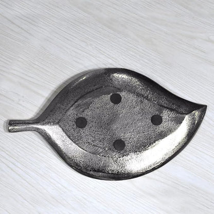BBH Home's Handmade Silver Novelty Shaped Aluminium Tray 10.82 x 6.10 x 0.78 AMBBVK037AB2020