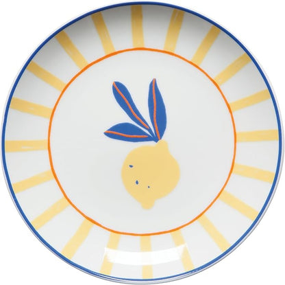 Jubilee Porcelain Tropical Appetizer Plates, Set of 4