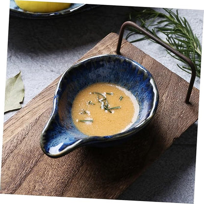 Nordic Style Small Ceramic Snack Plates Set Glazed Dipping Bowls for Sauces and Seasonings Easy Clean Condiment Dishes for Appetizers and Parties