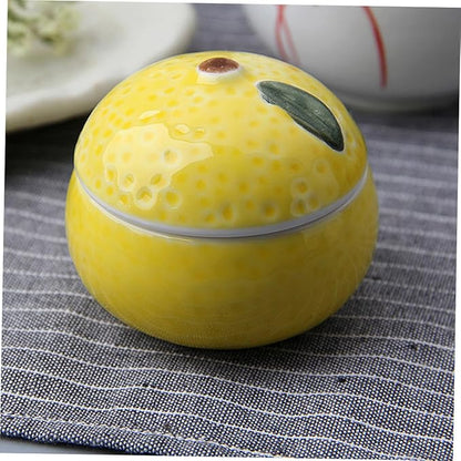 VOSAREA 1Pc Orange Ceramic Sauce Dish Japanese Style Vinegar Soy Sauce Appetizer Plate for Condiments Snacks Tableware for Home Restaurants