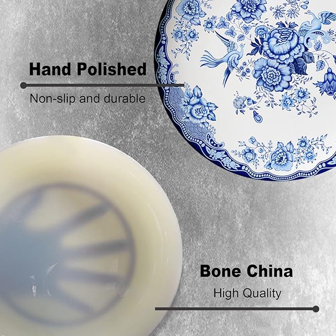 European American Style Sample Room Tableware Set Setting Blue Western Plates Hotel Dinner Plates Bowls Coffee Cups and Saucers Tableware Tableware Set Blue and White Ceramic Home Kitchen Tableware Se