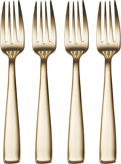 Mikasa Delano Gold Plated 20-Piece Stainless Steel Flatware Set, Service for 4
