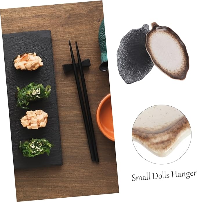 2pcs Banana Leaf Plate Seasoning Dish Appetizer Plate Sauce Dish for Home Kitchen