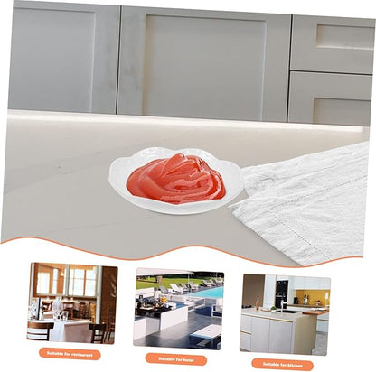 2sets Ceramic Appetizer Plates Elegant Sauce Bowls for Dipping Seasoning Dish for Home Restaurant Hotel Travel and Stylish Tableware 2pcs*2