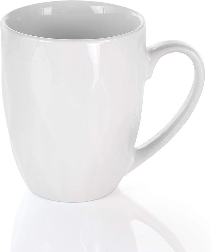 Elama White Porcelain Dish Dinnerware Set, 18 Piece (Elama Glossy)