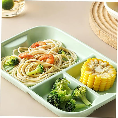 Healifty Ceramic Divided Plates Multi Functional Breakfast Tray for Adults for Serving Appetizers Desserts More Stylish Design for Home Parties