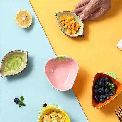 GUERNSEY Snack Bowls Cute Ceramic Soy Sauce Plate Mini Seasoning Plate Tomato Sauce Plate Tomato Sauce Soy Sauce Appetizer Dipping Sauce Small Bowl Snack & Dip Bowls (Color : B)