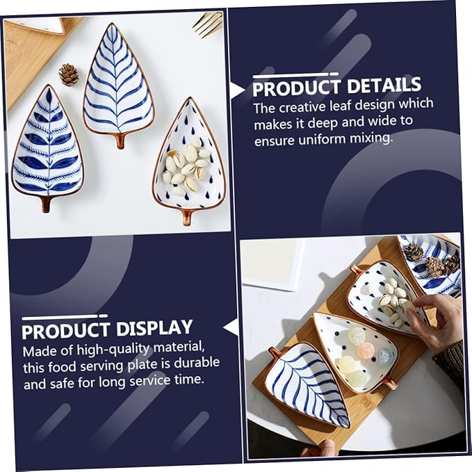PRETYZOOM Mini Snack Dish Unique Japanese Style Appetizer Plates for Dipping Sauces Seasoning and Condiments Versatile Tableware for Home Restaurant and Entertaining