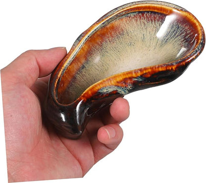 Alipis 1pc Ceramic Oyster Dish for Appetizers Elegant Small Serving Plate for Parties Versatile Dinnerware for Sushi Relish and Desserts Easy to Clean and Food-safe