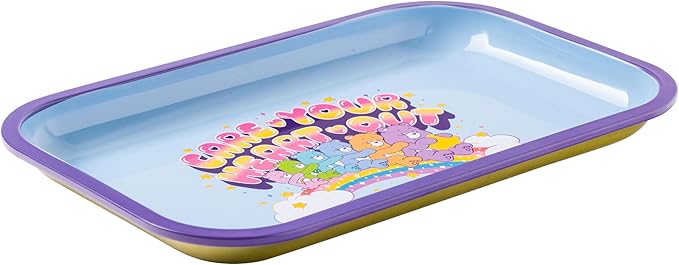 Care Bears TIN Tray: Immerse Yourself in The heartwarming World with The Silver Buffalo Tin Tray, Boasting Dimensions of 11.3" x 7.4".