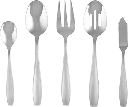 Cambridge Silversmiths Tyrus Satin Mirror 89-Piece Flatware Set