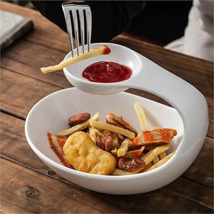 Ceramic Dessert and Appetizer Plate, Sushi Dim Sum Display Dish for Home and Professional Use