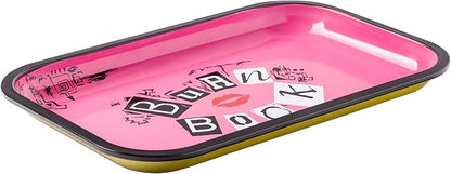 Silver Buffalo Mean Girls Burn Book 11.3" x 7.4" Pink Tin Tray