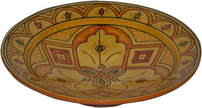 Ceramic Plates Moroccan Handmade Appetizer Tapas Serving Decorative 8 inches Round