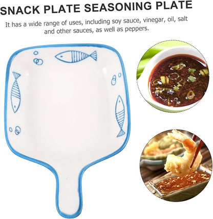 12 Pcs Seasoning Dish Porcelain Sauce Container Dipping Bowls Ceramic Sushi Tray Snack Food Saucer Sauce Bowls Appetizer Plates Ceramic Cake Snack Plate Child Ceramics Delicate