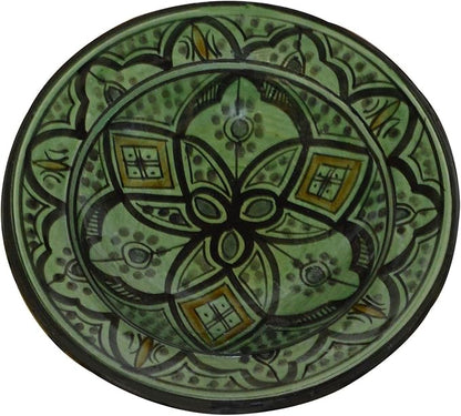Ceramic Plates Moroccan Handmade Appetizer Tapas Serving Decorative 8 inches Round