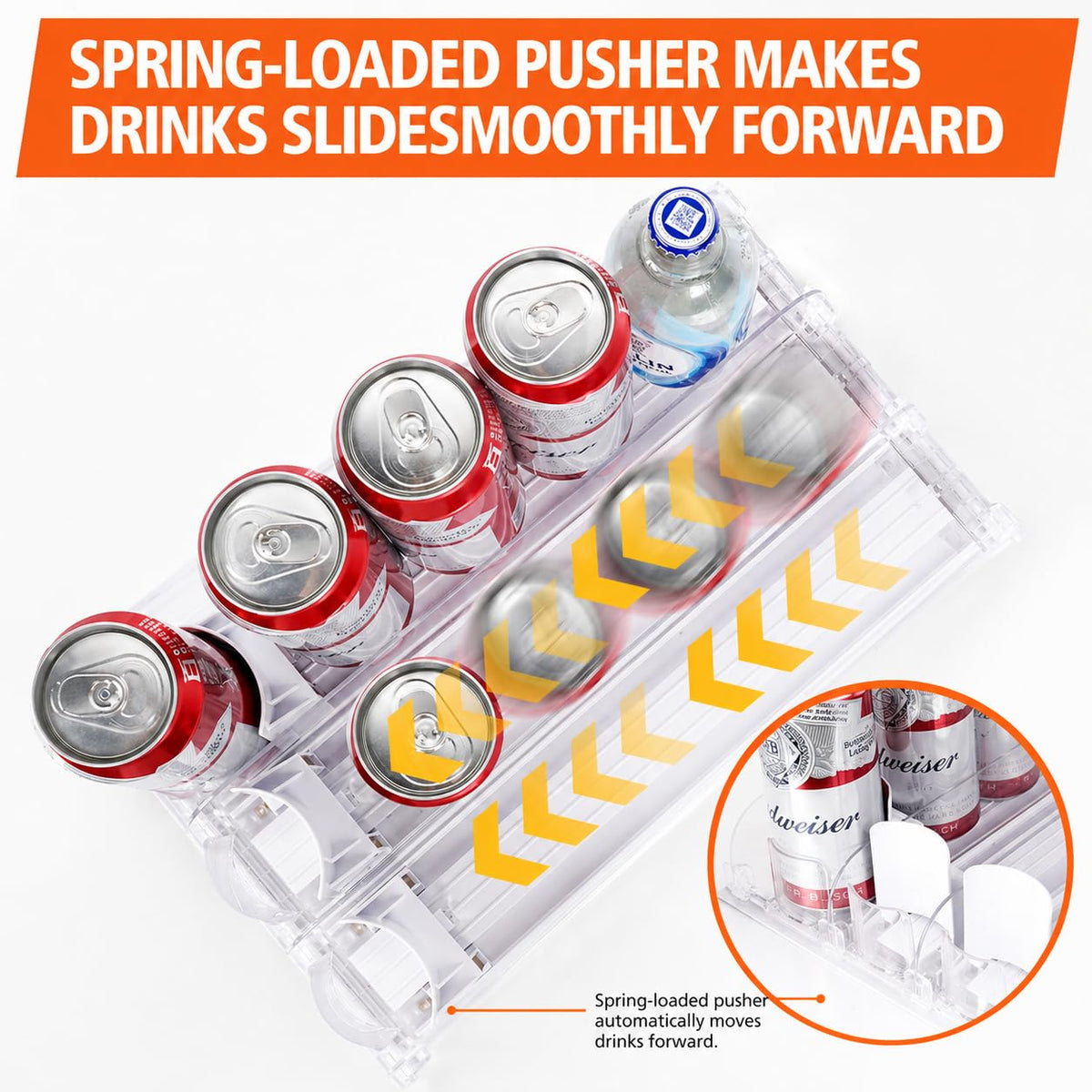 Stackable Soda Can Organizer for Refrigerator