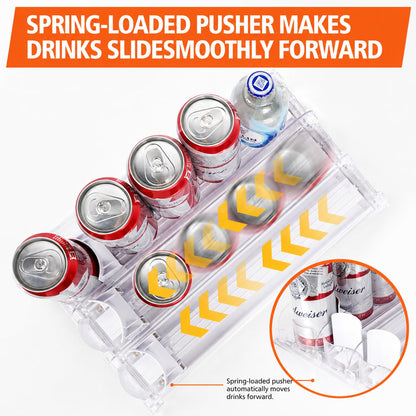Stackable Soda Can Organizer for Refrigerator