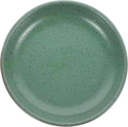Amosfun Ceramic Appetizer Plates Set of 4 Round Wear-Resistant Snack Serving Dishes Shallow Dinner Plates for Sauces Dips and Side Dishes for Restaurants and Parties