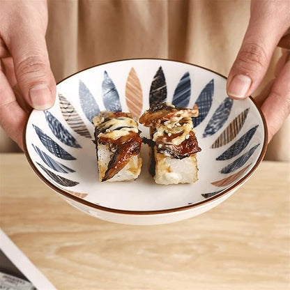 GUERNSEY Snack Bowls Disc Household Ceramic Dessert Plate Dipping Plate Sushi Sauce Snack Appetizer Dipping Dish Snack & Dip Bowls