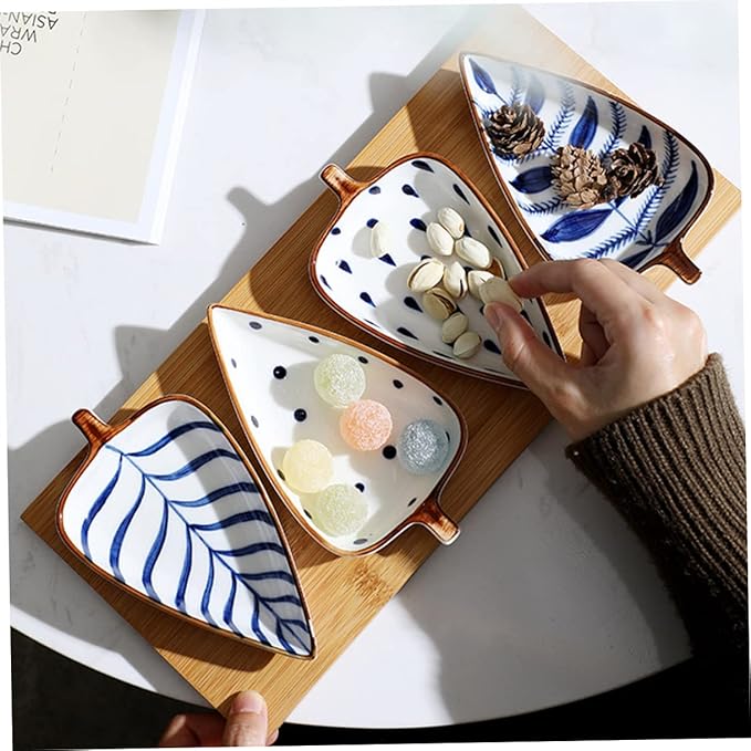 ABOOFAN Ceramic Plate Food Saucer Kitchen Dish Easy Clean for Salad Snack Cereal Yogurt