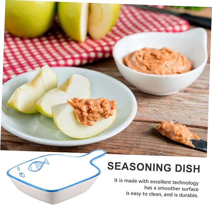 12 Pcs Seasoning Dish Porcelain Sauce Container Dipping Bowls Ceramic Sushi Tray Snack Food Saucer Sauce Bowls Appetizer Plates Ceramic Cake Snack Plate Child Ceramics Delicate