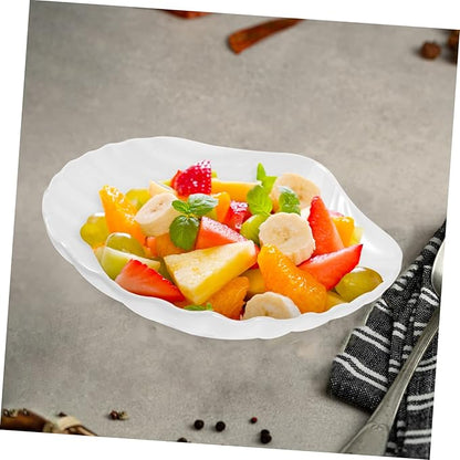 Shell Dessert Bowl Ceramic Plate Multi-use Snack Serving Dish for Parties Birthdays Decorative